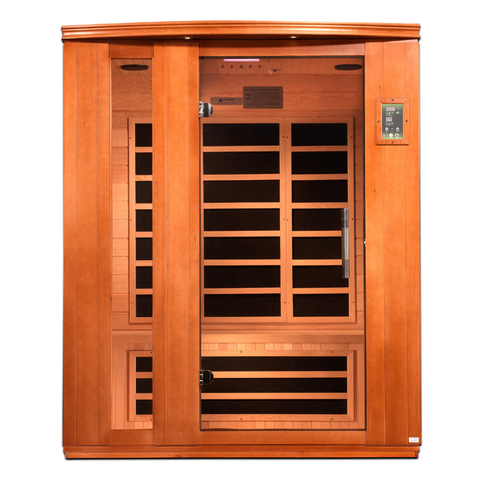 Dynamic "Lugano" FAR Infrared Sauna with Hemlock Wood  Model: DYN-6336-02