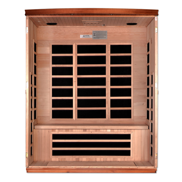 Dynamic "Lugano" FAR Infrared Sauna with Hemlock Wood  Model: DYN-6336-02