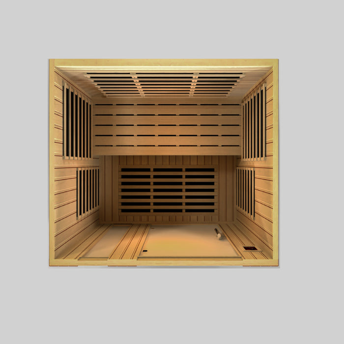 Dynamic "Lugano" FAR Infrared Sauna with Hemlock Wood  Model: DYN-6336-02