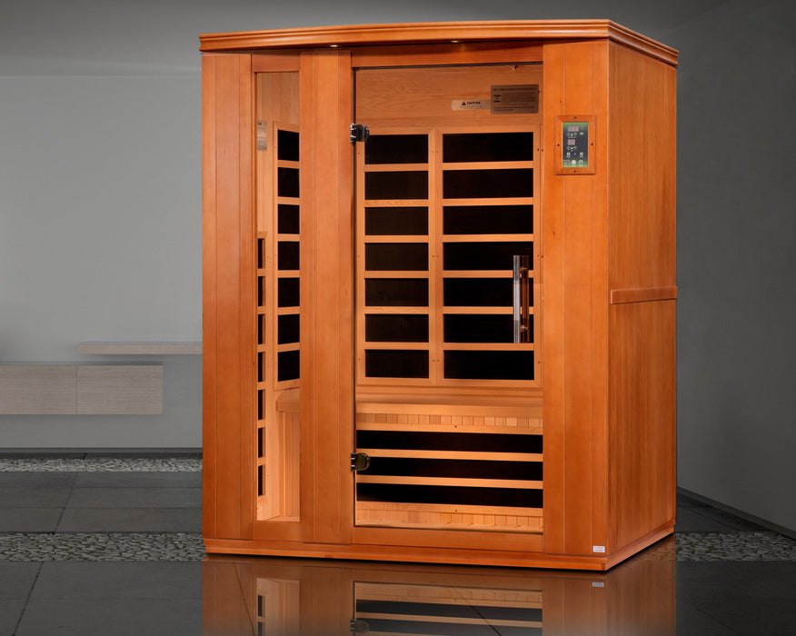 Dynamic "Lugano" FAR Infrared Sauna with Hemlock Wood  Model: DYN-6336-02