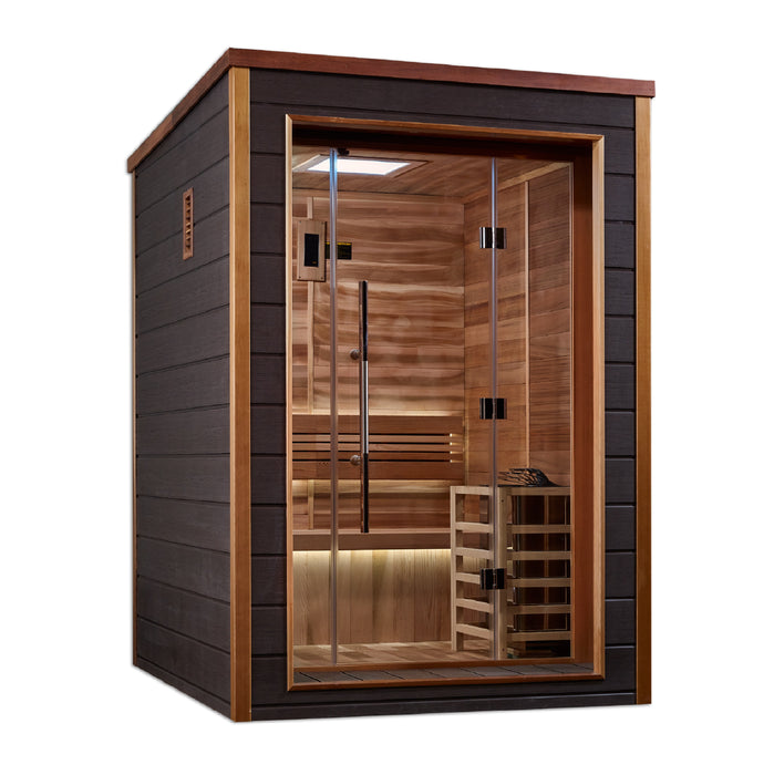 "Narvik" Traditional Sauna Indoor/Outdoor with Red Cedar Wood  Model: GDI-8202-01