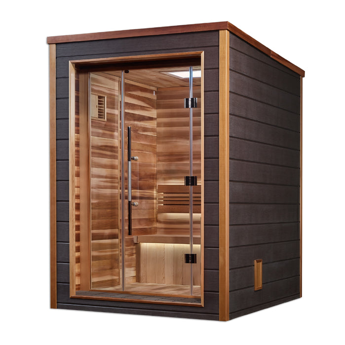 "Narvik" Traditional Sauna Indoor/Outdoor with Red Cedar Wood  Model: GDI-8202-01