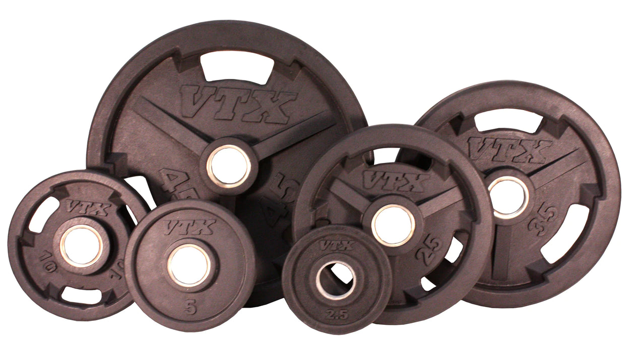 VTX Rubber Olympic 300 lb. Weight Set - GOSS-300VR