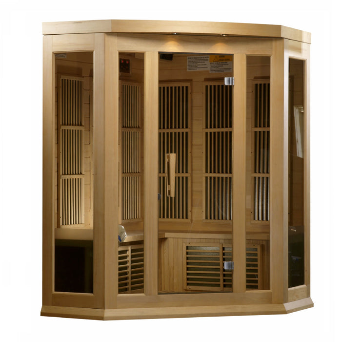 Maxxus FAR Infrared Sauna Corner Unit with Hemlock Wood  Model: MX-K356-01