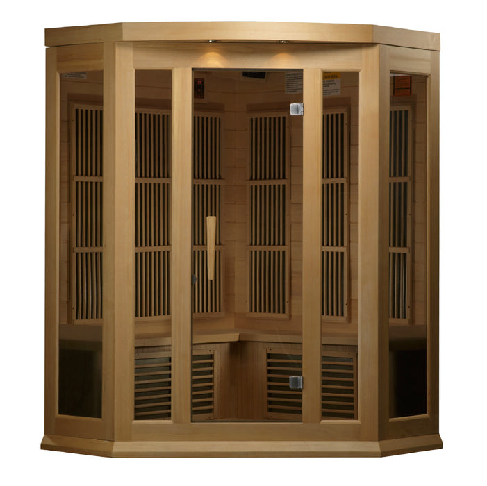 Maxxus FAR Infrared Sauna Corner Unit with Hemlock Wood  Model: MX-K356-01