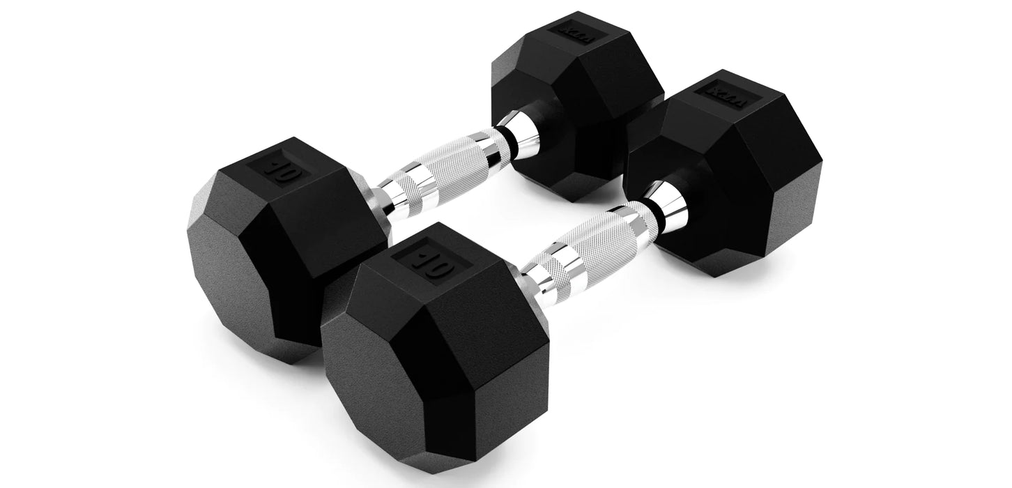 VTX 8-Sided Urethane Encased Dumbbell Set 105-125 LBS - SD-U