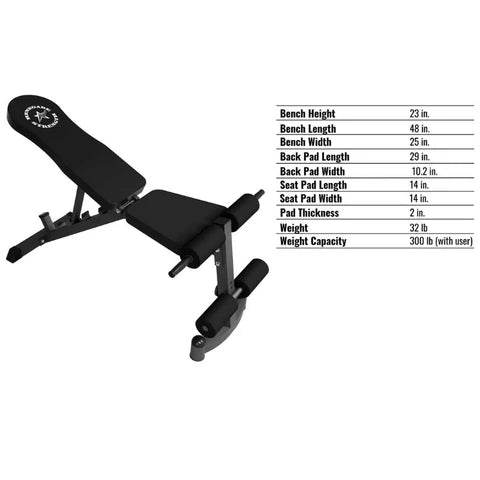 USA Flat/Incline/Decline Bench - GWS-FID
