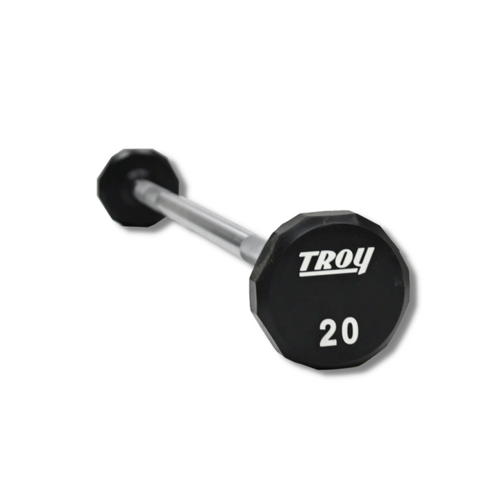 TROY 12-Sided Urethane Straight Barbell - TSB-U