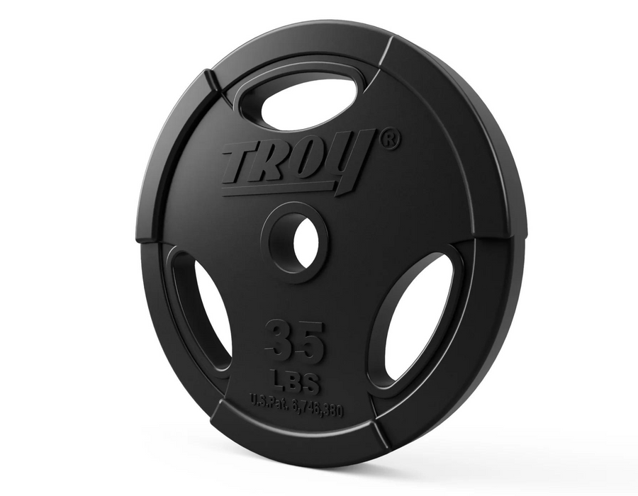 TROY Rubber Encased Olympic Grip Plates - GO-R