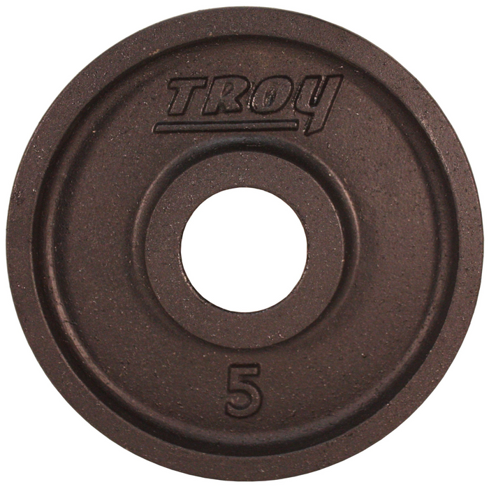 TROY Wide Flange Premium Grade Machined Olympic Plate Black - PO