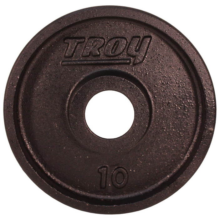 TROY Wide Flange Premium Grade Machined Olympic Plate Black - PO