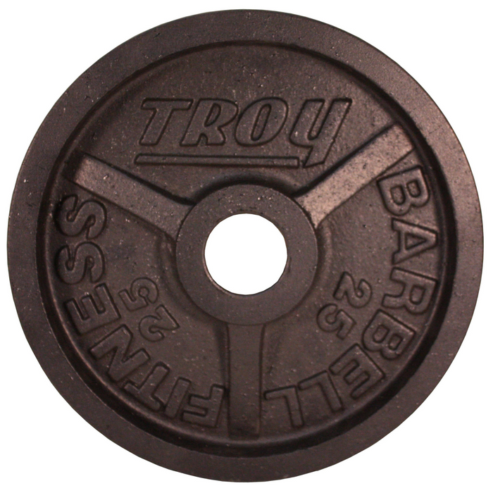 TROY Wide Flange Premium Grade Machined Olympic Plate Black - PO