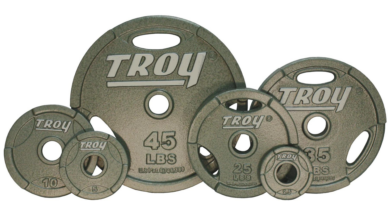 TROY Iron Olympic Grip Plates - GO