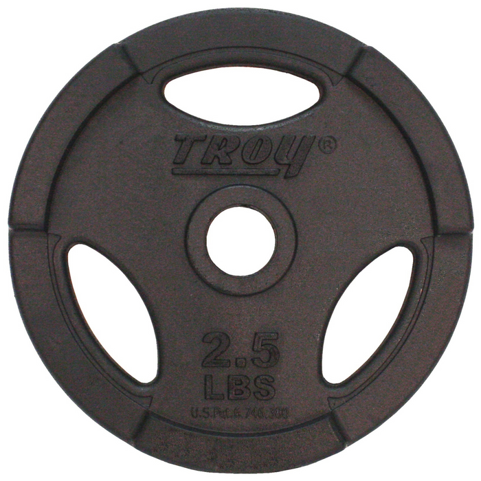 TROY Quiet Iron Black Rubber 1" Grip Plate - GR-R