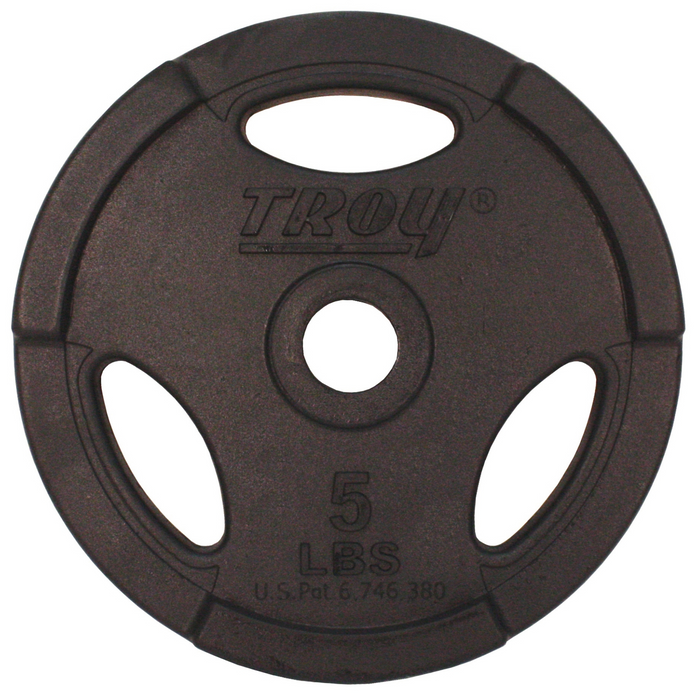 TROY Quiet Iron Black Rubber 1" Grip Plate - GR-R