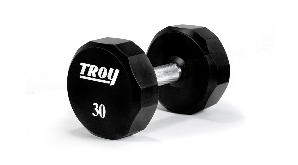 TROY 12-Sided Urethane Encased Dumbbell Set  5-50lbs - TSD-005-050U