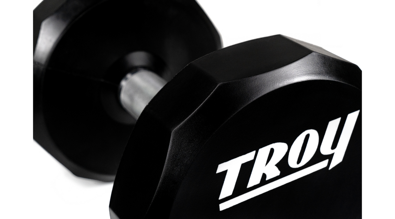 TROY 12-Sided Urethane Encased Dumbbell Set  5-50lbs - TSD-005-050U