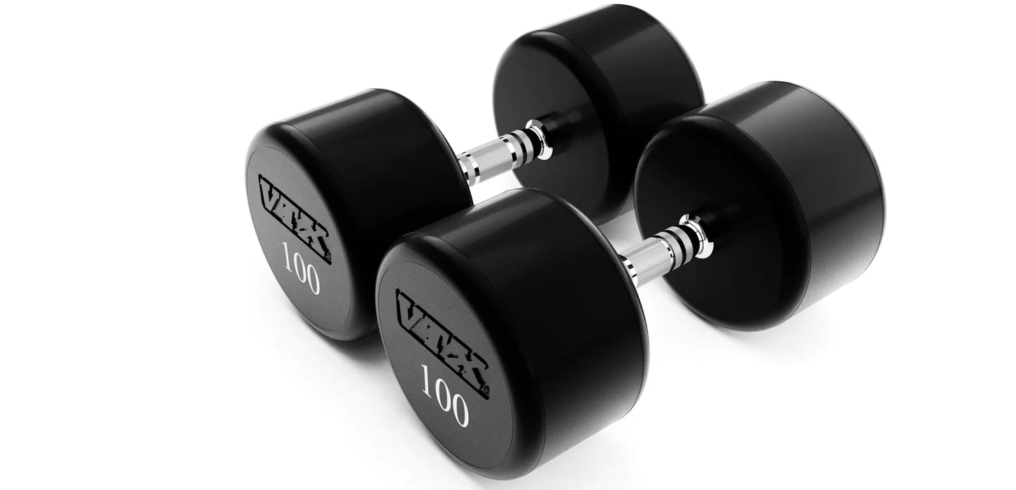 VTX Urethane Dumbbells 105 - 125 LBS Set, 5 LB Increments  - XD-U