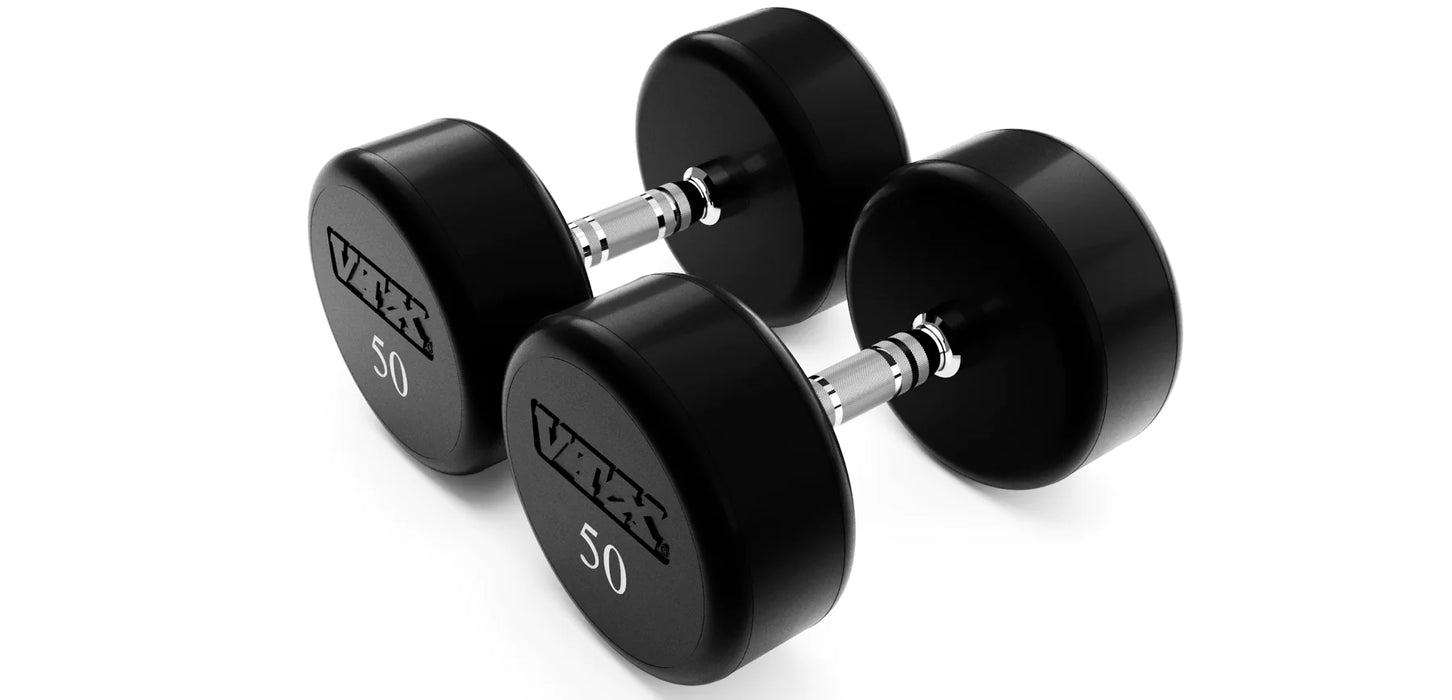 VTX Urethane Dumbbells 105 - 125 LBS Set, 5 LB Increments  - XD-U