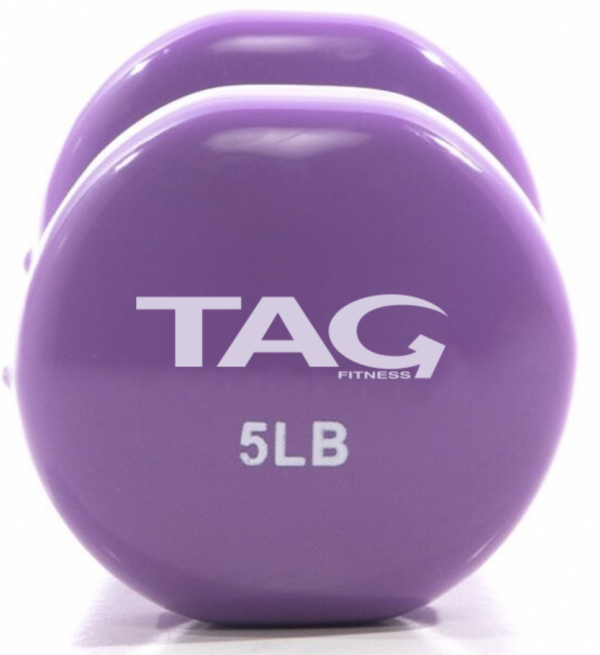 TAG Fitness Vinyl Coated Beauty Dumbbells